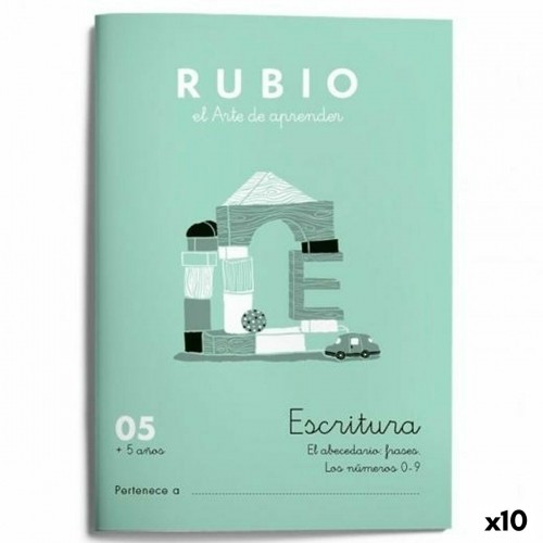 Writing and calligraphy notebook Rubio Nº05 A5 Spanish 20 Sheets (10 Units) image 1