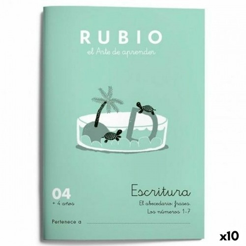 Writing and calligraphy notebook Rubio Nº04 A5 Spanish 20 Sheets (10 Units) image 1