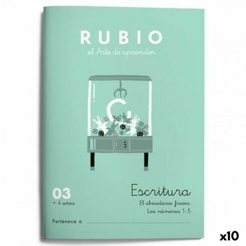Writing and calligraphy notebook Rubio Nº03 A5 Spanish 20 Sheets (10 Units) image 1