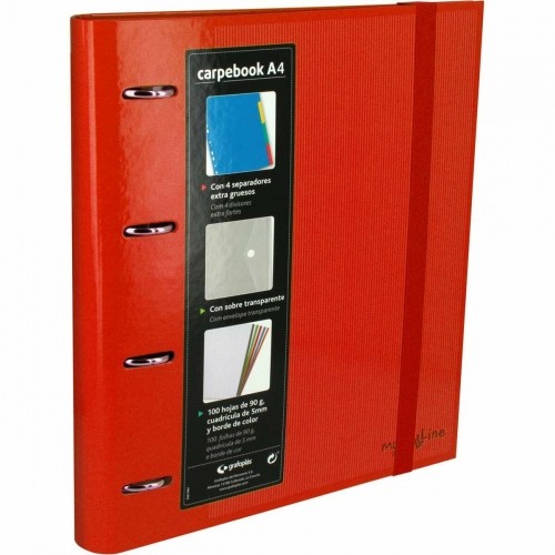 Папка-регистратор Grafoplas Carpebook Красный (32 x 28 x 4 cm) image 1