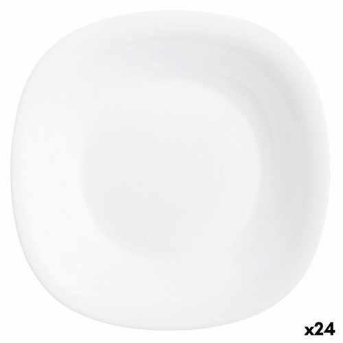 Dziļais šķīvis Luminarc Carine Balts Stikls (Ø 23,5 cm) (24 gb.) image 1