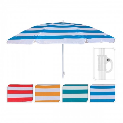 Sunshade Beach Ø 145 cm 180 cm Mediterranean image 1