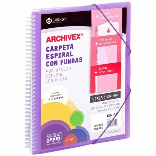 Organiser Folder Carchivo Archivex-Star Violet A4 image 1