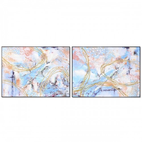 Painting DKD Home Decor 122 x 4,5 x 92 cm Abstract Modern (2 Units) image 1