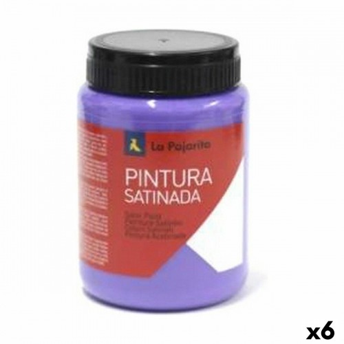 Tempera La Pajarita L-13 Violets Satīna apdare Skolas (35 ml) (6 gb.) image 1