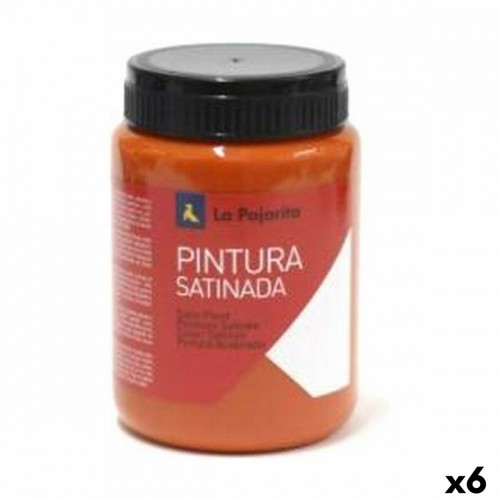 Tempera La Pajarita L-06 6 Pieces Satin finish School Orange image 1