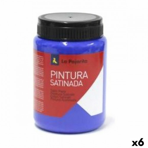 Tempera La Pajarita L-11 Satīna apdare Azul Océano Skolas (35 ml) (6 gb.) image 1