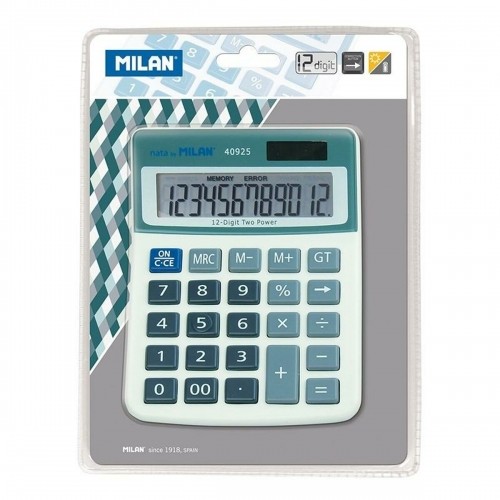 Калькулятор Milan 40925 Синий (13 x 10 x 1,5 cm) image 1
