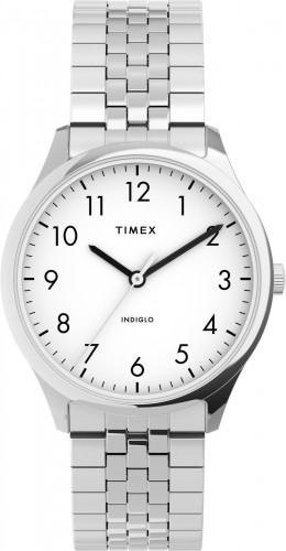 Timex Easy Reader® 32mm Часы с расширительным ремешком из нержавеющей стали TW2U40300 image 1