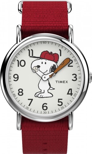 Timex x Peanuts - Snoopy 38mm Auduma siksniņas pulkstenis TW2R41400 image 1