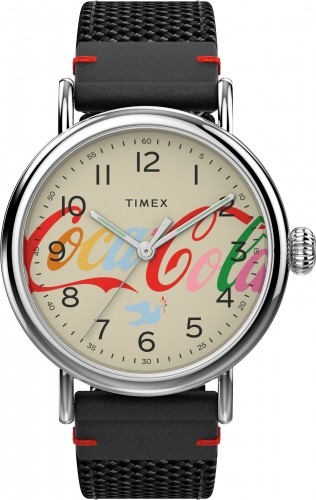 Timex Standard x Coca-Cola® Unity Collection 40mm Auduma siksniņas pulkstenis TW2V26000 image 1