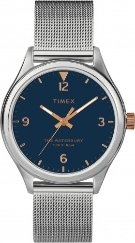 Timex Waterbury Traditional 34mm Часы с сетчатым ремешком из нержавеющей стали TW2T36300 image 1