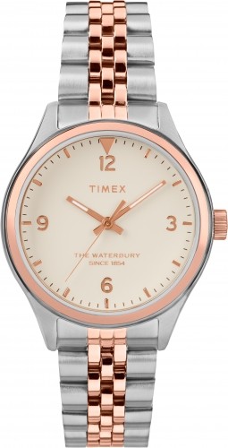 Timex Waterbury Traditional 34mm Часы-браслет из нержавеющей стали TW2T49200 image 1