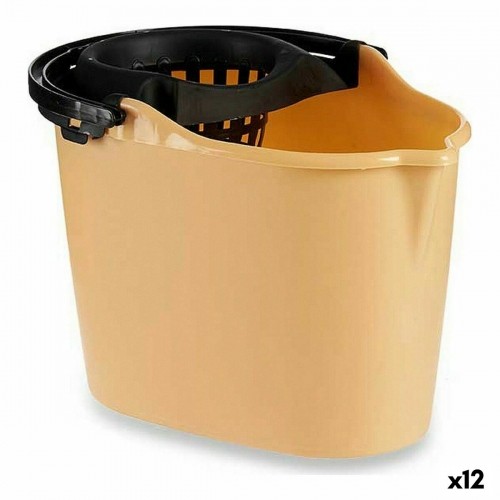 Cleaning bucket Black Beige polypropylene (15 L) image 1