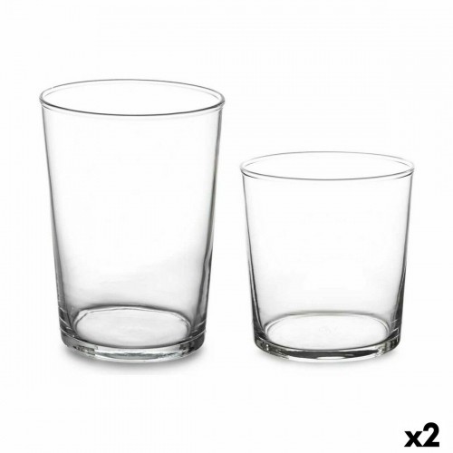 Set of glasses Bistro Transparent Glass (380 ml) (2 Units) (510 ml) image 1