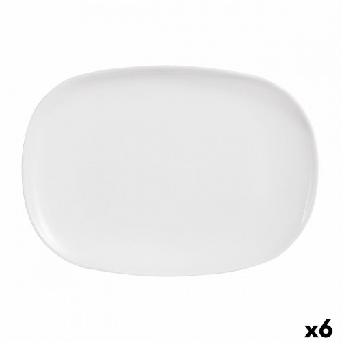 Поднос Luminarc Sweet Line Прямоугольный Белый Cтекло 35 x 24 cm (6 штук) image 1