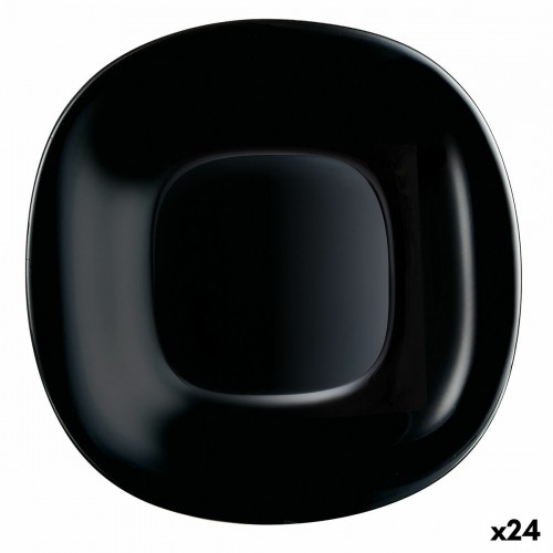 Dessert dish Luminarc Carine Black Glass (19 cm) (24 Units) image 1