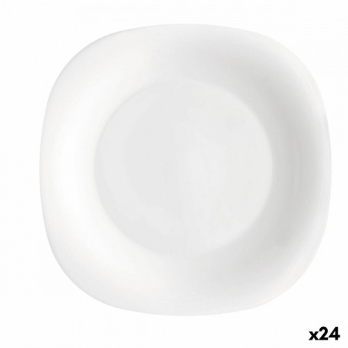 Dessert dish Bormioli Rocco Parma White Glass (24 Units) image 1