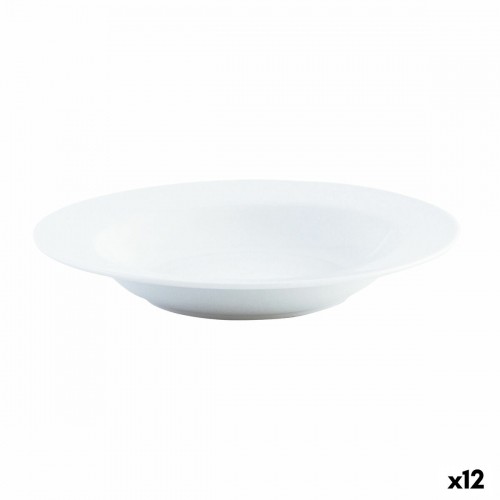 Dziļais šķīvis Quid Basic Keramika Balts (ø 21,5 cm) (12 gb.) image 1