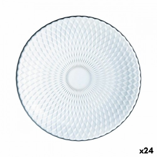 Плоская тарелка Luminarc Pampille Прозрачный Cтекло (25 cm) (24 штук) image 1