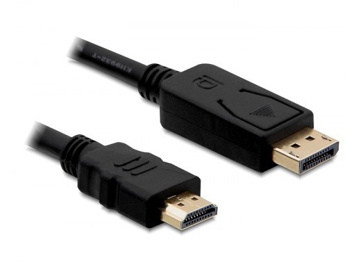 Delock Kabel DISPLAYPORT M->HDMI M 3M GOLD image 1