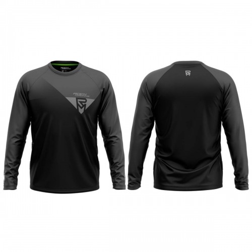 Velo krekls Rock Machine Trail Jersey LS, melna/pelēka, S image 1