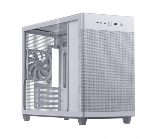 Case|ASUS|Prime AP201 Tempered Glass|Micro|Not included|MicroATX|MiniITX|Colour White|PRIMEAP201TG image 1