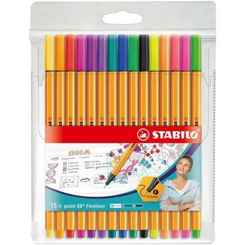 Felt-tip pens Stabilo Point 88 Multicolour image 1