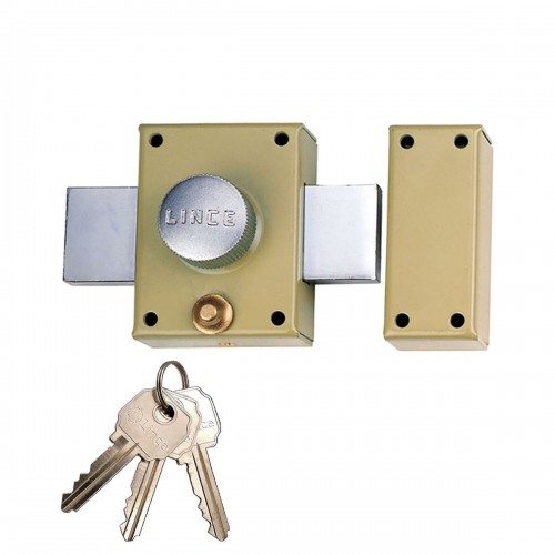 Safety lock Lince 3910-93910he Traditional Enamelled Metal image 1