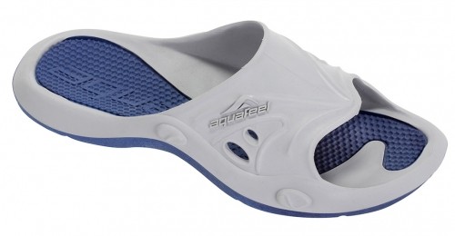 Slippers unisex AQUAFEEL POOL 72453 21 46/47 grey/blue image 1