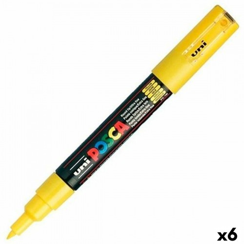 Marker POSCA PC-1M Yellow (6 Units) image 1