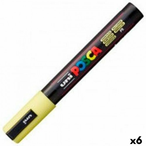 Маркер POSCA PC-5M Жёлтый (6 штук) image 1