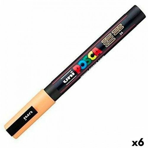 Marker POSCA PC-3M Orange (6 Units) image 1