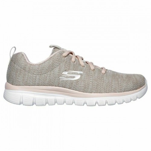 Sporta Bikses Sievietēm Skechers Graceful-Twisted Fortune Bēšs image 1