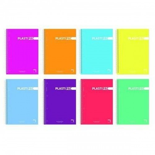 ноутбук Pacsa Plastipac Разноцветный A5 100 Листья (4 штук) image 1