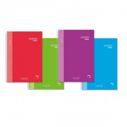 ноутбук Pacsa Premium Extra Разноцветный 80 Листья Din A4 (4 штук) image 1