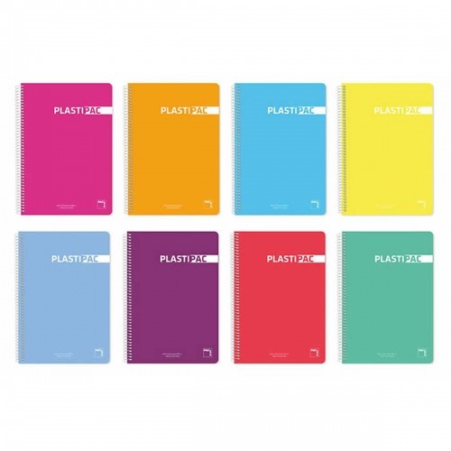 Notebook Pacsa Plastipac Multicolour Quarto 5 Pieces 80 Sheets image 1