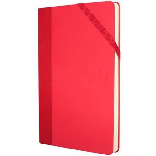 Notebook Milan Paperbook White Red 21 x 14,6 x 1,6 cm image 1