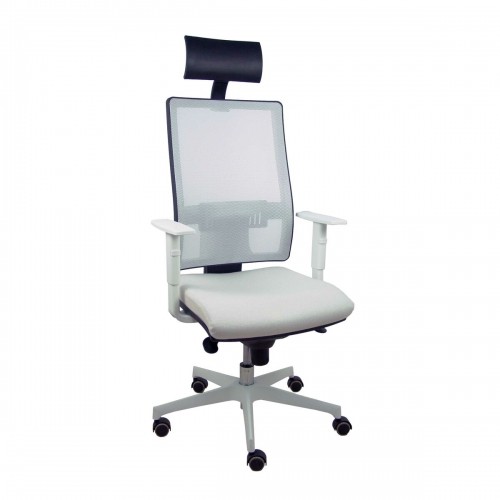 Office Chair with Headrest Horna P&C 0B4BRPC White image 1