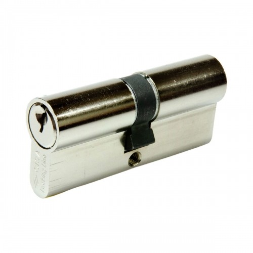 Cylinder Cisa Logo STD 08010.13.0.12.lc Nickel-coated Short camlock (35 x 35 mm) image 1