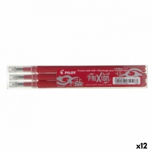 Set of spares Pilot Frixion 0,7 Pen 3 Pieces Red (12 Units) image 1