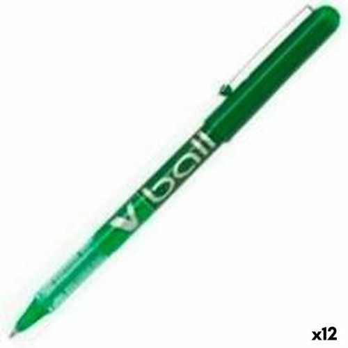 Šķidrās tintes pildspalva Pilot BL-VB-5 Zaļš 0,3 mm (12 gb.) image 1