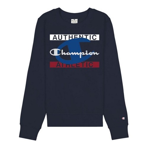 Men’s Sweatshirt without Hood Champion Authentic Athletic Dark blue image 1
