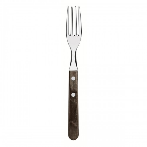 Fork Set Tramontina Jumbo Polywood Stainless steel 6 Units image 1