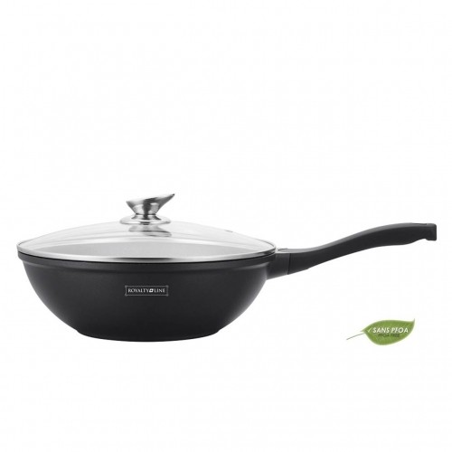 Royalty Line RL-BW30M: Marble Coated Cooking Wok Pan - 30cm image 1