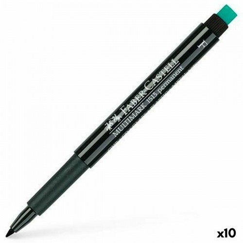 Постоянный маркер Faber-Castell Multimark 1513 F Чёрный 0,6 mm (10 штук) image 1