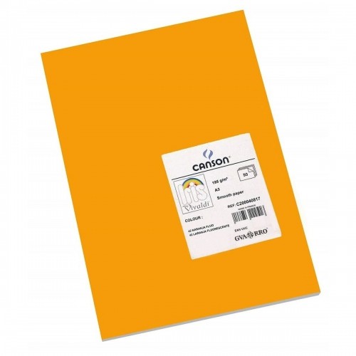 Картонная бумага Iris Fluor 29,7 x 42 cm Оранжевый 185 g (50 штук) image 1