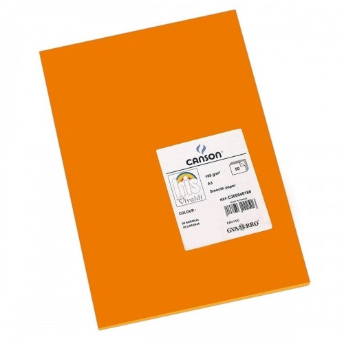 Картонная бумага Iris 29,7 x 42 cm Оранжевый 185 g (50 штук) image 1