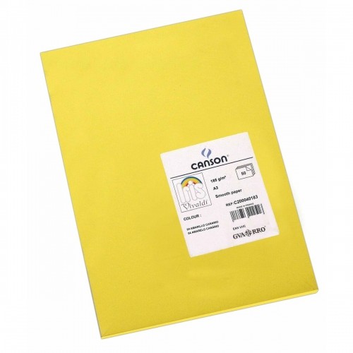 Картонная бумага Iris Canary 29,7 x 42 cm Жёлтый 185 g (50 штук) image 1