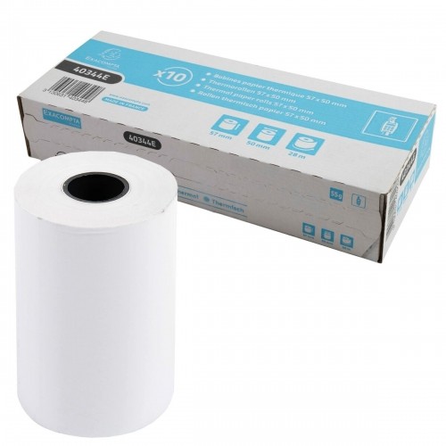 Thermal Paper Roll Exacompta White (10 Units) image 1